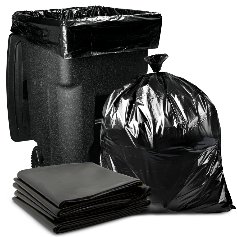 Tasker Black 95-96-gallon Trash Bag
