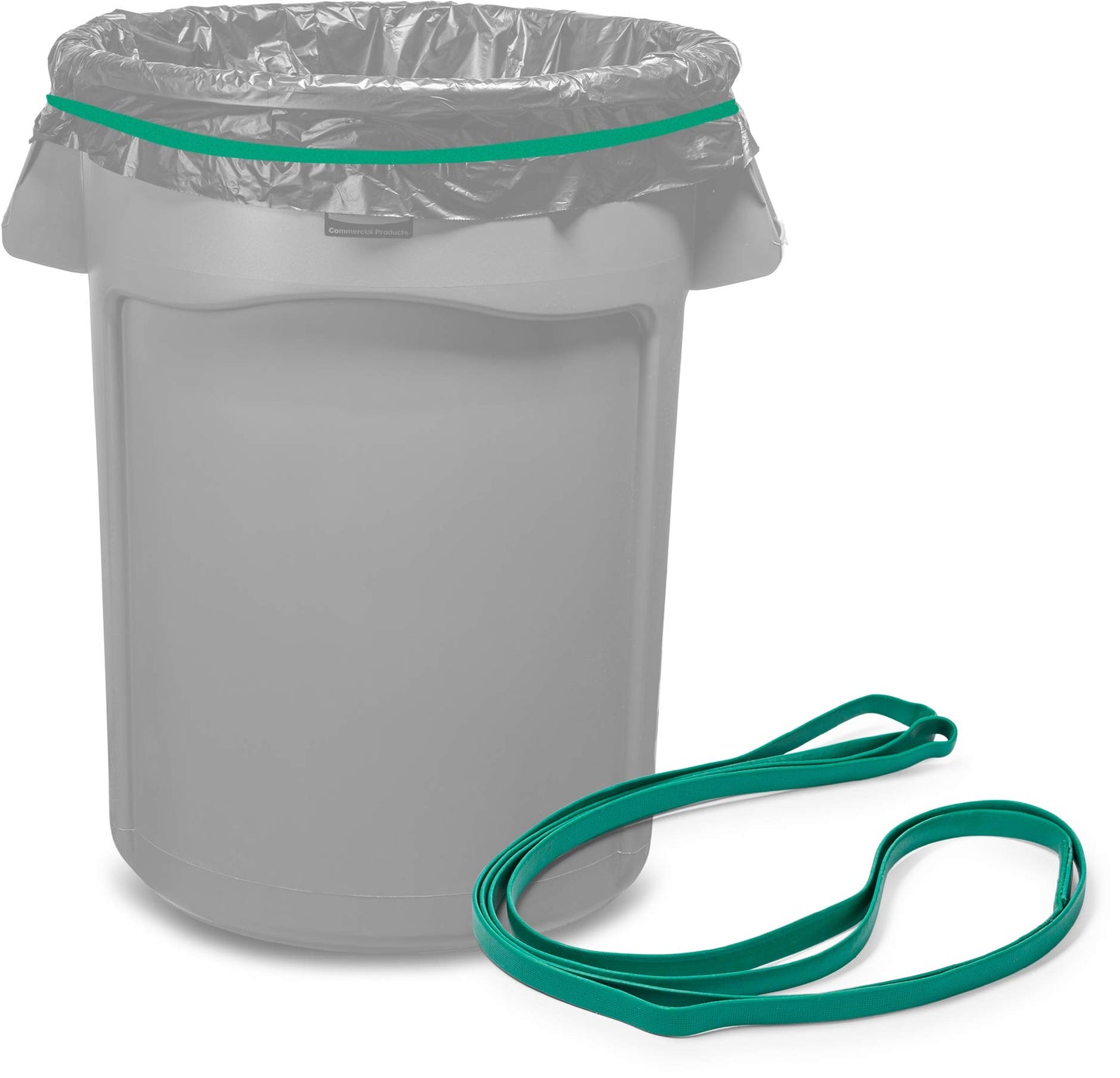 Rubber Bands for 55 Gallon Trash Cans, (Value 6 Pack)